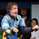 Alonso after clinching the championship in 2005